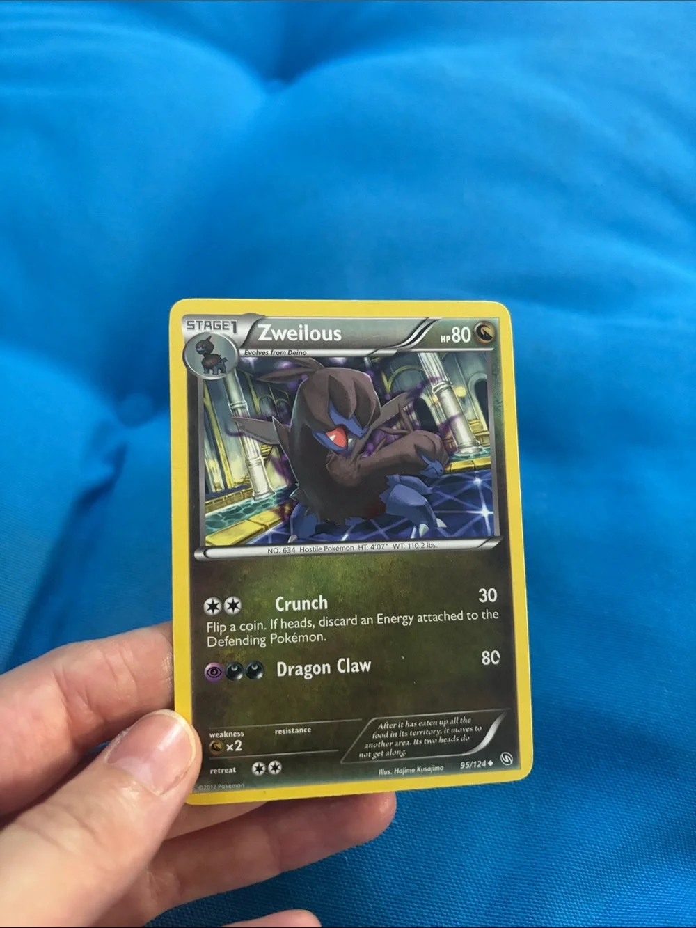 Pokémon Cards Zweilous Hp 80 2012 NWOTS